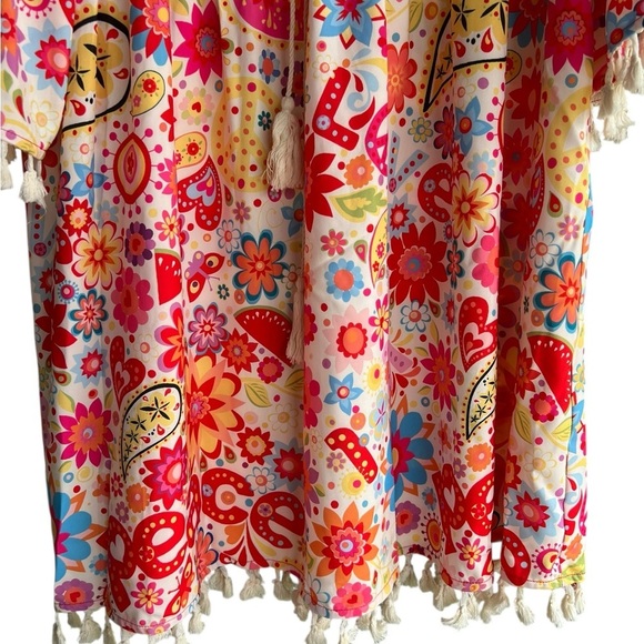 Colorful Floral Paisley Tunic Collection by Cezele Size S - Picture 8 of 13